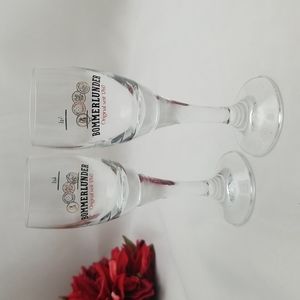 Bommerlunder German Schnapps Stemmed Shot Glasses
